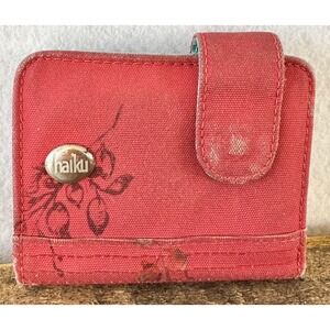 Haiku Wallet Coral Red Hawaiian Money Vacation Travel Colorful